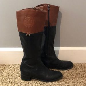 Etienne Aigner leather riding boots size 8.5